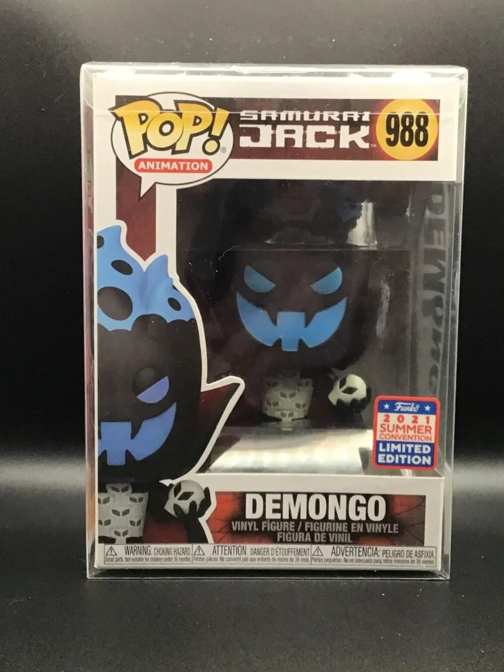 Funko Pop Samurai Jack Demongo #988 Hot Topic Exclusive Cartoon w/Pop Protector